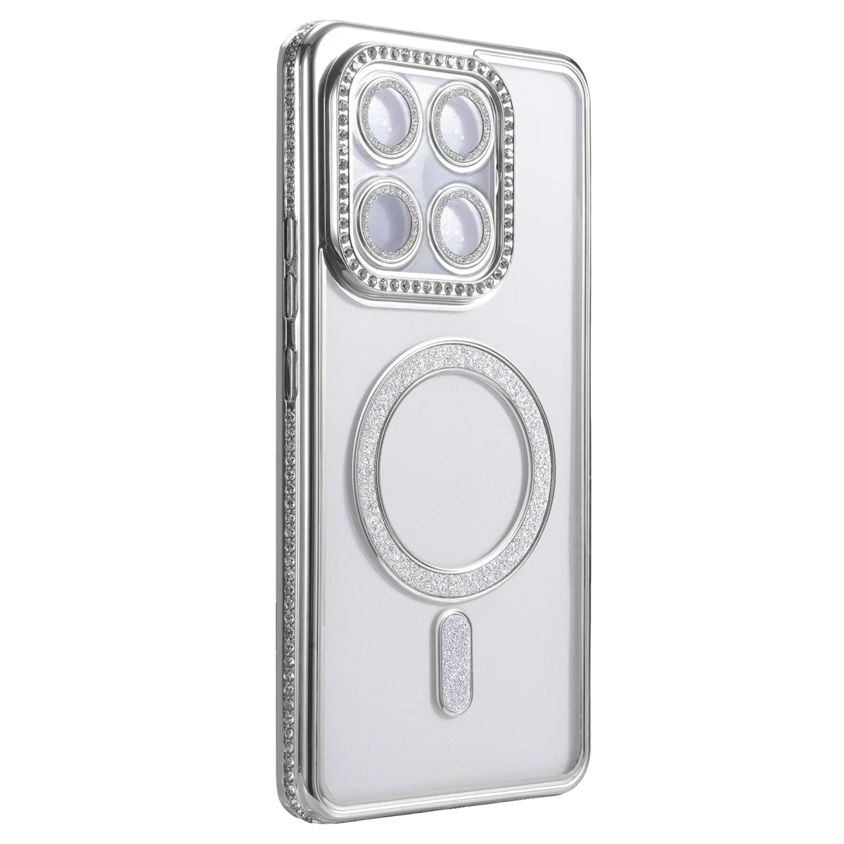 Xiaomi Mi 17t Pro Joke Simli Magneticsafe Kılıf - Gümüş görsel 2