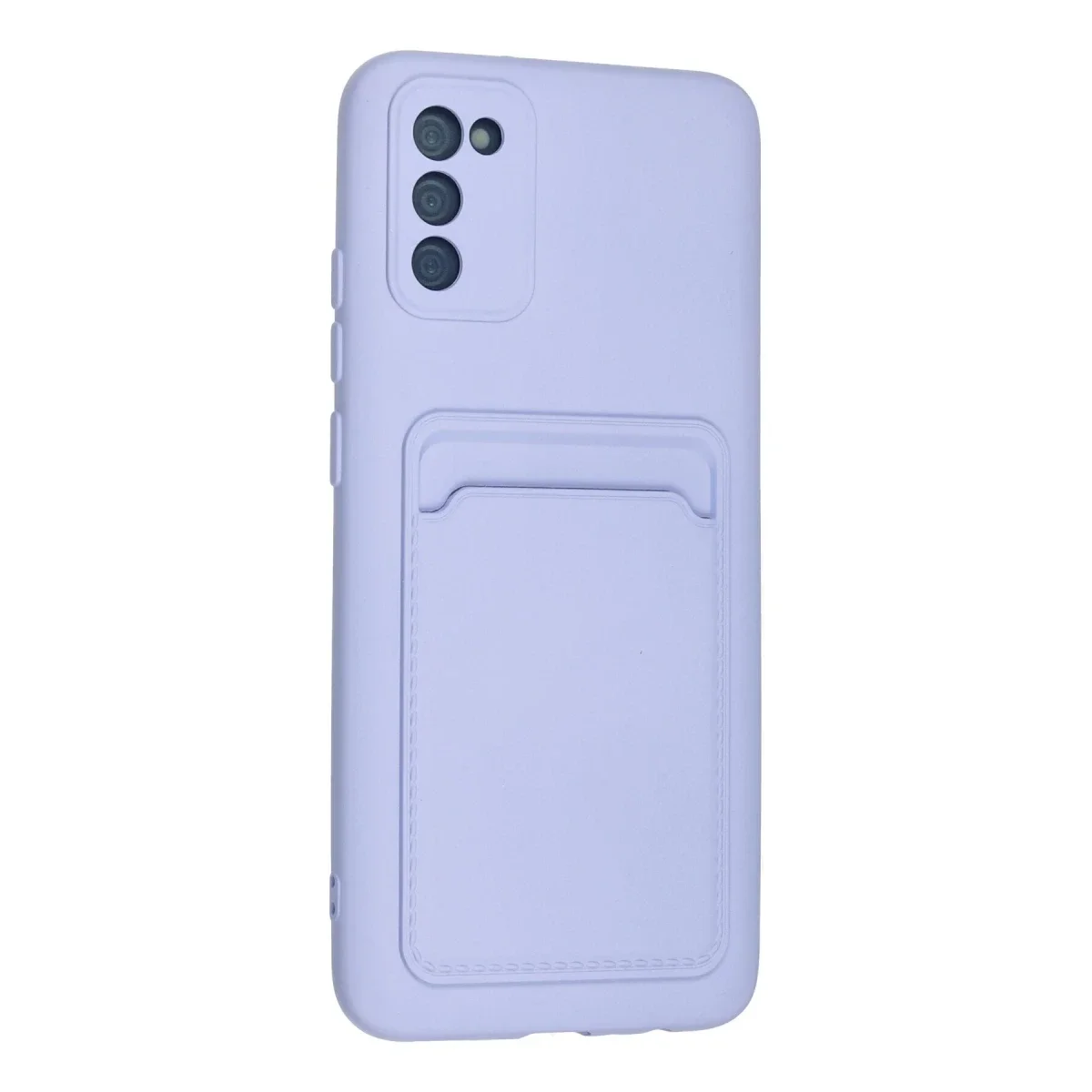 Samsung Galaxy A02S Kılıf Kelvin Kartvizitli Silikon - Lila görsel 3