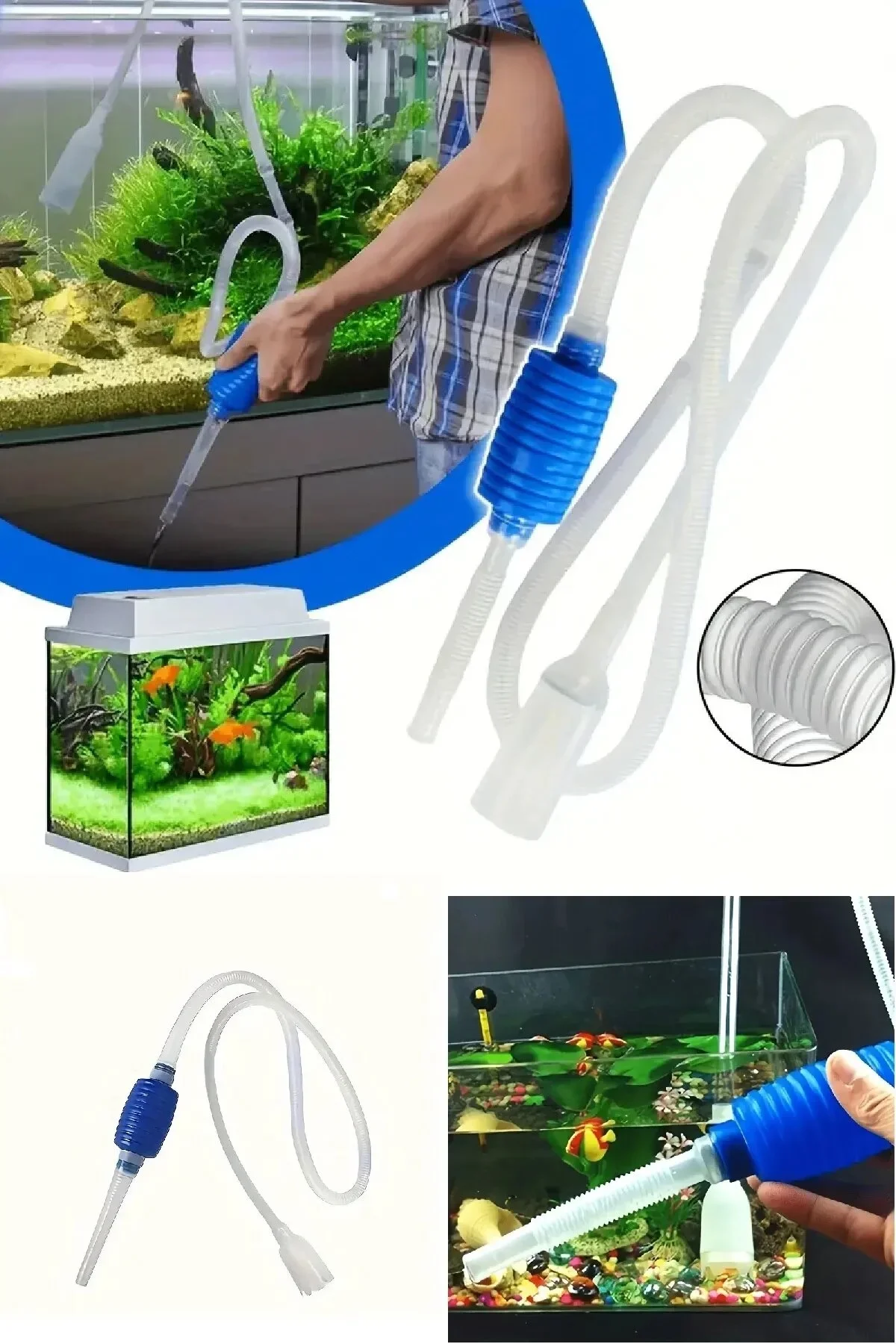 Manuel Akvaryum Pompası – Pratik Su Değişimi ve Temizlik İçin Ergonomik Tasarım görsel 2