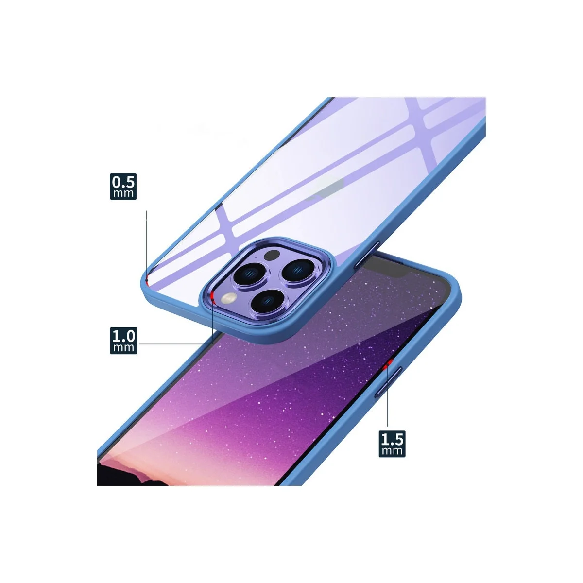 Apple İphone 14 Pro Max Kılıf Power Silikon - Rose görsel 3