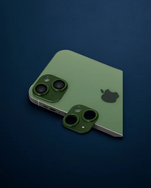 Apple İphone 13 Pers Alüminyum Kamera Lens - Yeşil