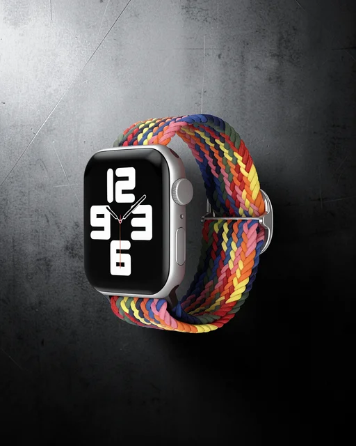 Apple Watch 38mm Kordon - Siyah-kırmızı-sarı