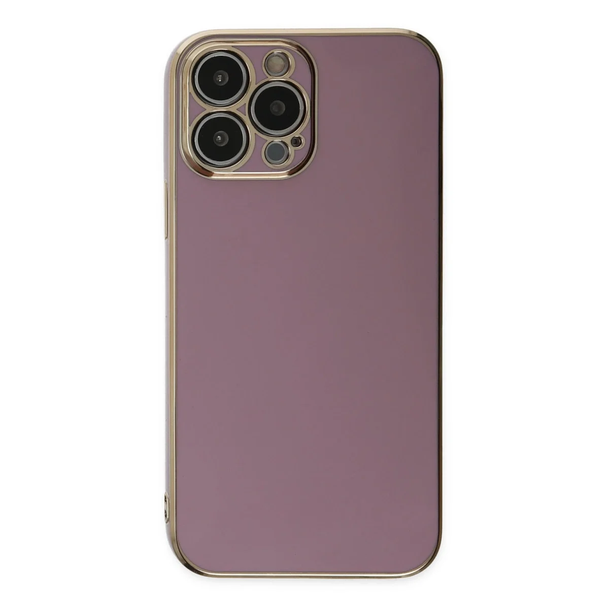 Apple İphone 15 Pro Max Kılıf Volet Silikon - Mor