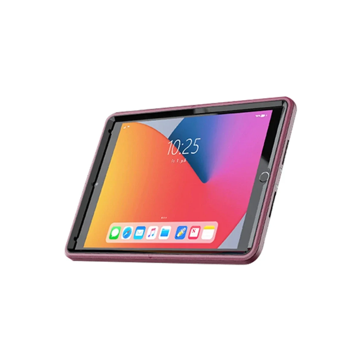 Apple iPad 10.2 (7.nesil) Kılıf Hand Strap Tablet Kılıfı - Mürdüm görsel 3