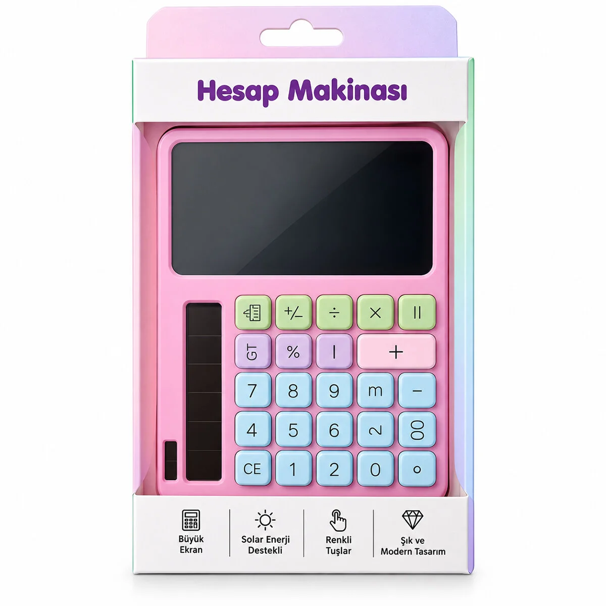 2IN1 Pilli Hesap Makinesi - Dijital Çizim Yazı Tablet Tahta KRD-8120