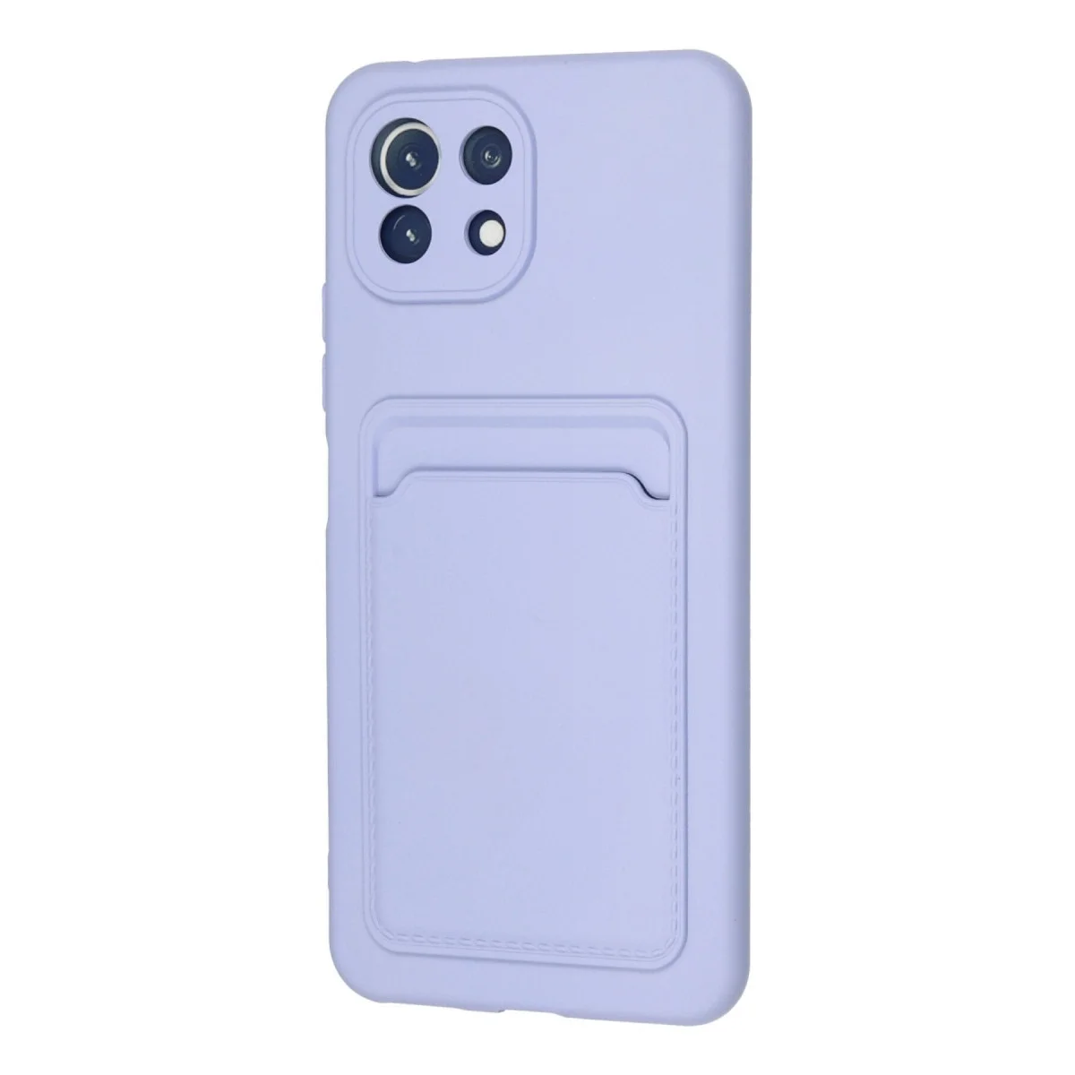 Xiaomi Mi 11 Kılıf Kelvin Kartvizitli Silikon - Lila görsel 3