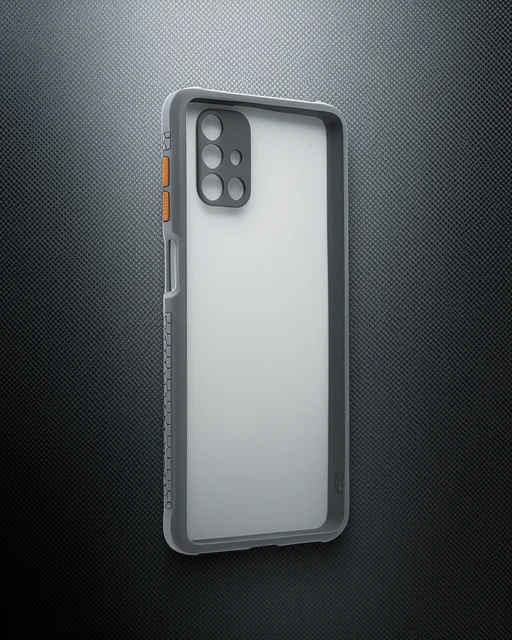 Samsung Galaxy M51 Kılıf Miami Şeffaf Silikon - Gri