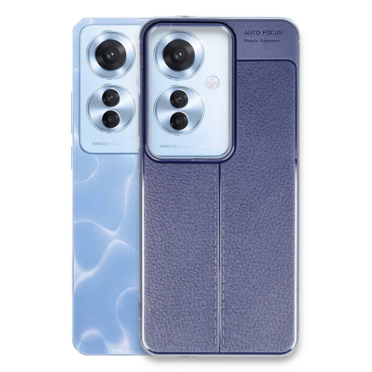 Oppo Reno 11f Kılıf Auto Focus Kapak - Lacivert görsel 2