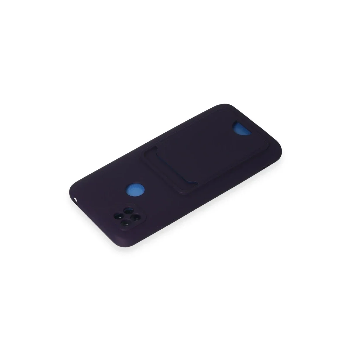 Xiaomi Redmi 9C Kılıf Kelvin Kartvizitli Silikon - Derin Mor görsel 3
