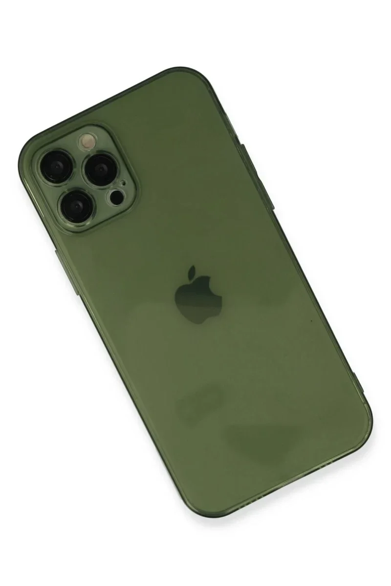 Apple iPhone 12 Pro Max Kılıf Fly Lens Silikon - Yeşil görsel 3