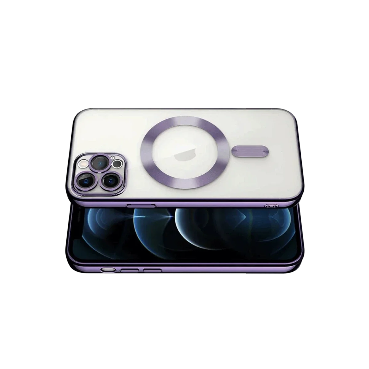 Apple iPhone 13 Pro Kılıf Kross Magneticsafe Kapak - Mor görsel 3