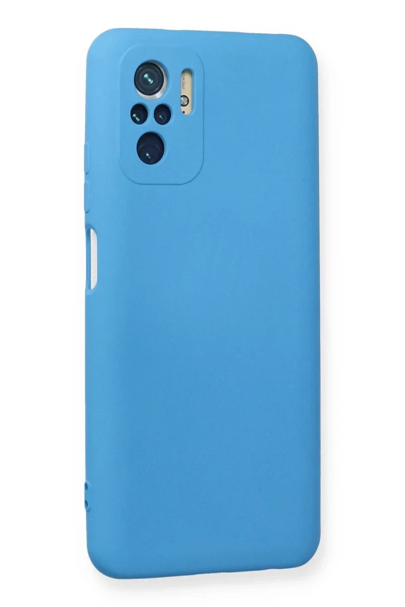 Xiao Red Note 10 Kılıf Nano içi Kadife Silikon - Mavi görsel 2