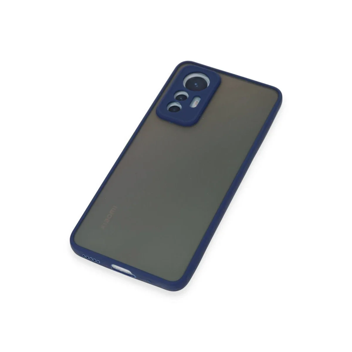 Xiaomi Mi 12 Lite Kılıf Montreal Silikon Kapak - Lacivert görsel 5