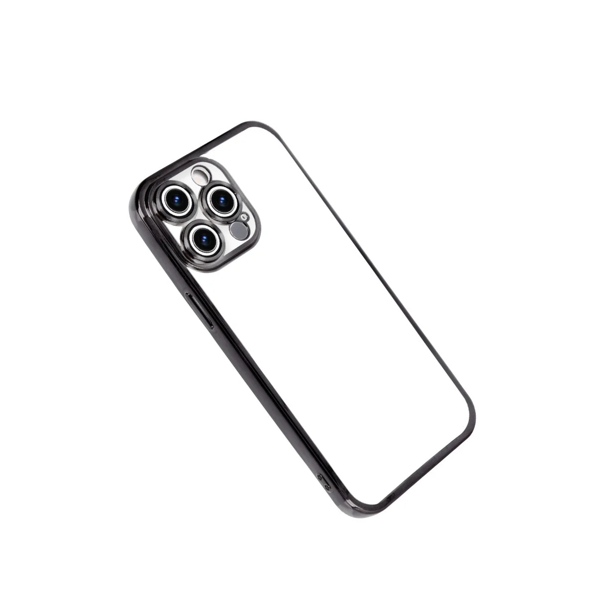 Apple İphone 15 Pro Max Razer Lensli Silikon - Siyah görsel 3