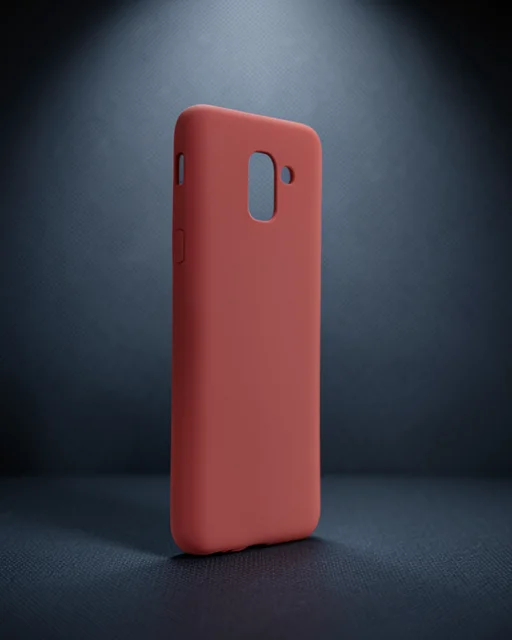 Samsung Galaxy J6 Kılıf First Silikon - Bordo