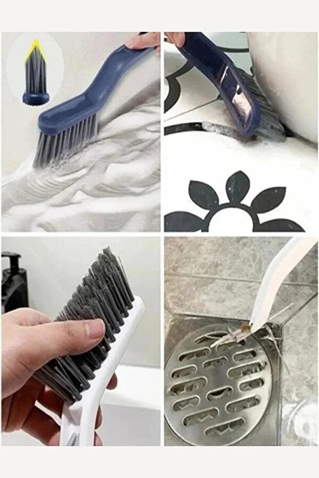 Çok Amaçlı Ergonok Tezlik Fırçası & Pratik Mutfak Ve Banyo Lavabo Fırçası (25 cm) görsel 2