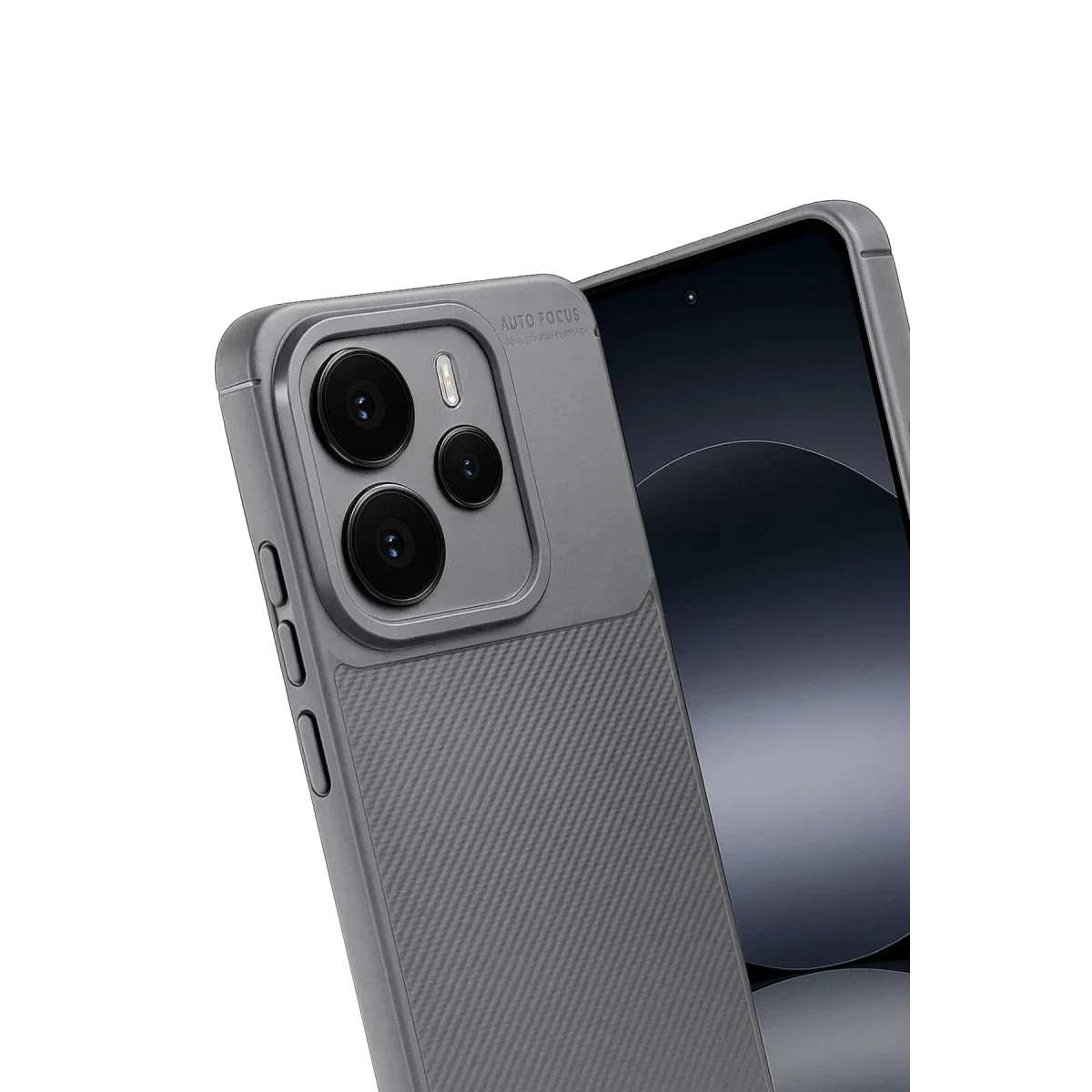 Xiaomi Note 14 5G Auto Focus Karbon Kapak - Gri görsel 2