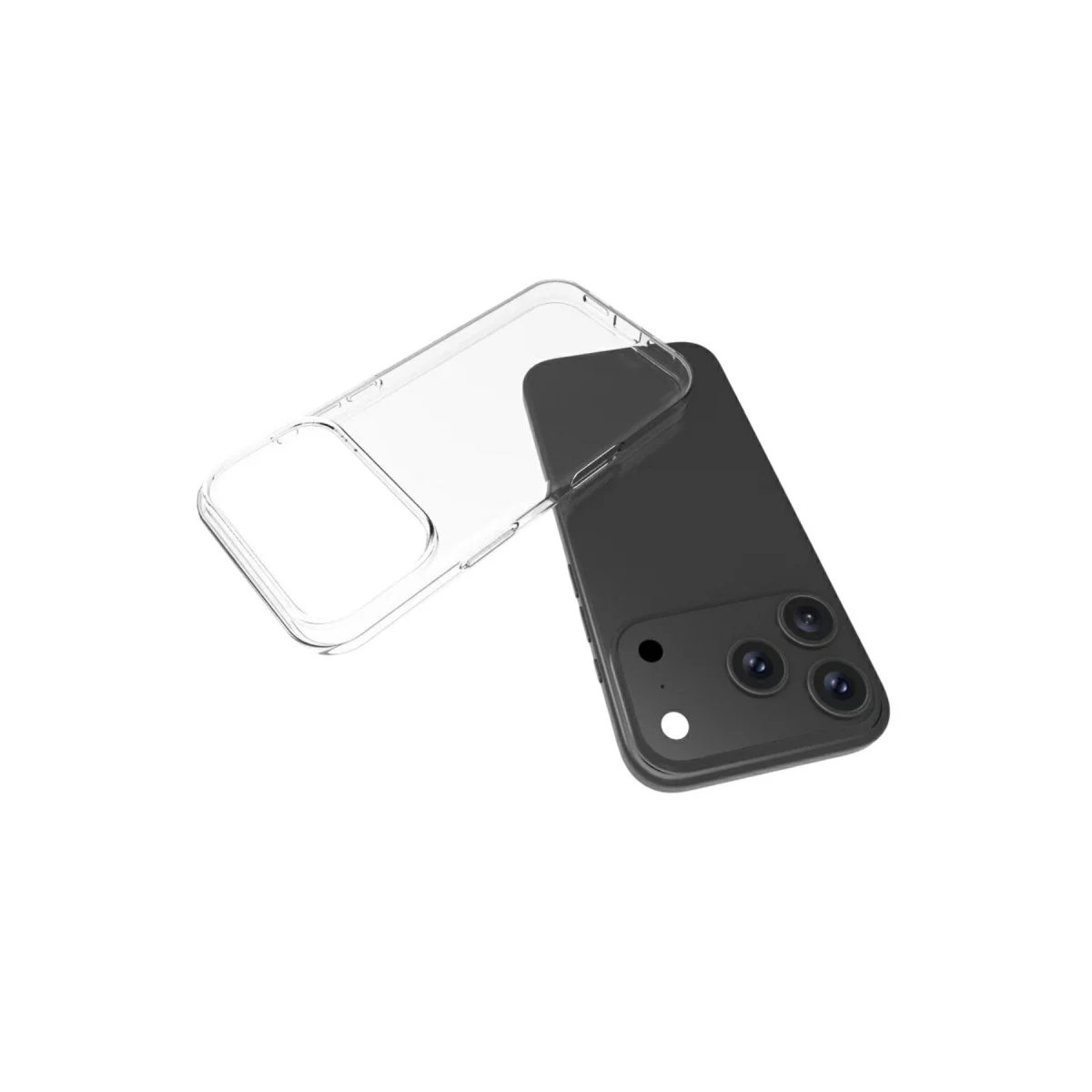 Apple İphone 17 Pro Lüx Şeffaf Silikon - Şeffaf görsel 5