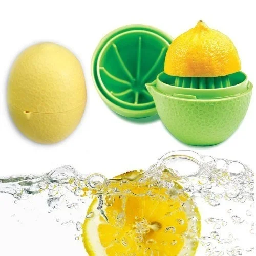 Hazneli Kapaklı Hijyenik Pratik Kolay Limon Sıkacağı Aparatı görsel 2