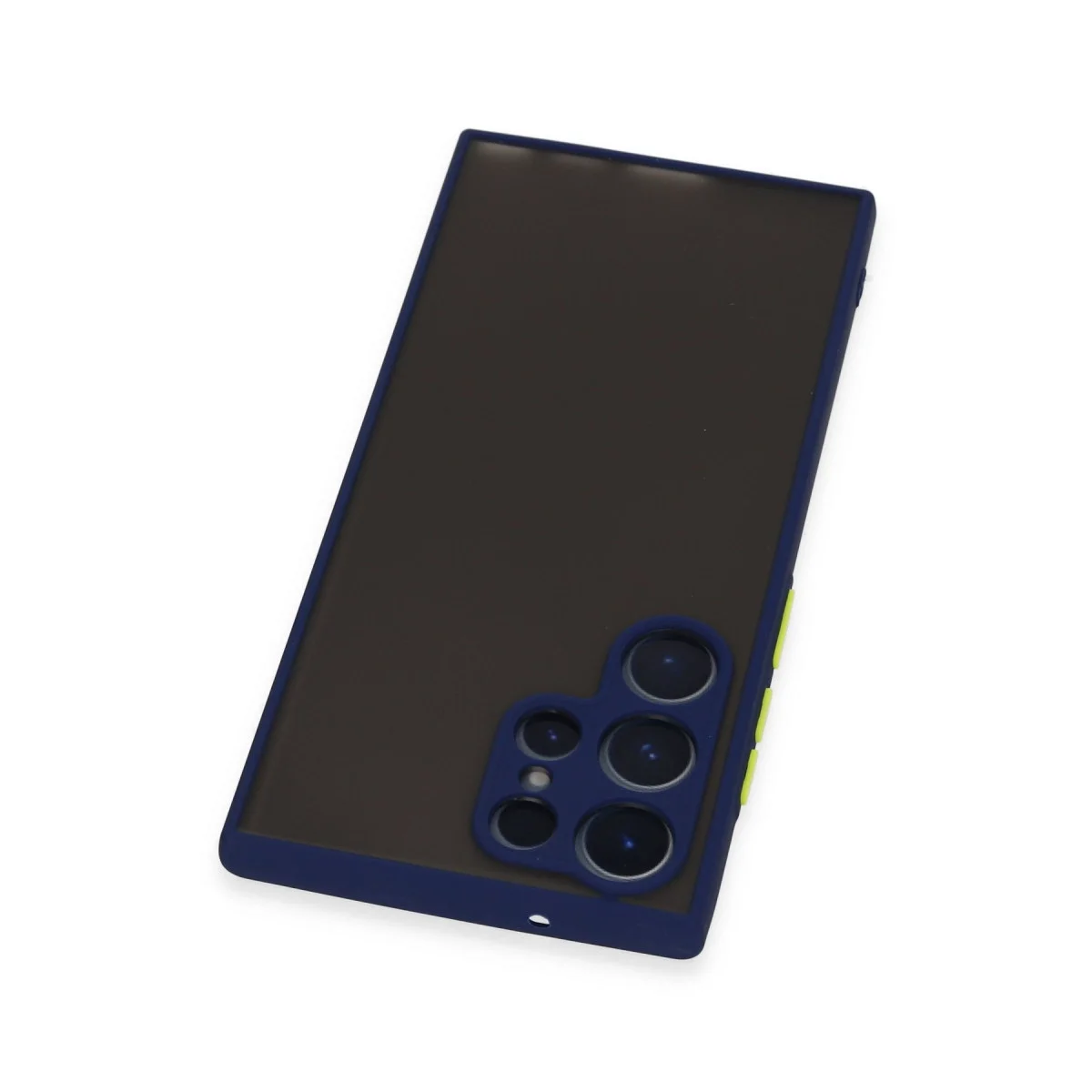 Samsung Galaxy S22 Ultra Kılıf Montreal Silikon Kapak - Lacivert görsel 3