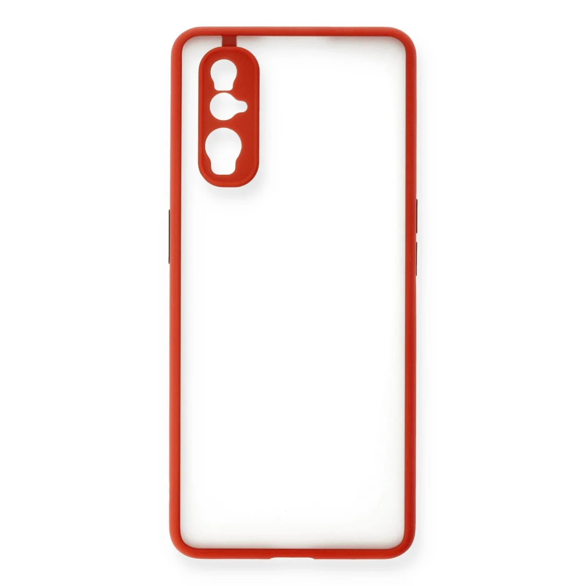 Oppo Find X2 Kılıf Montreal Silikon Kapak - Kırmızı