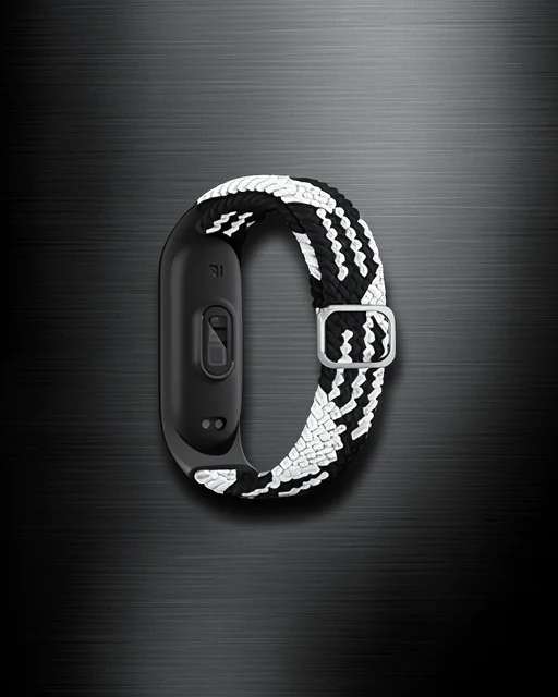 Xiaomi Mi Band 4 Kordon - Siyah-beyaz