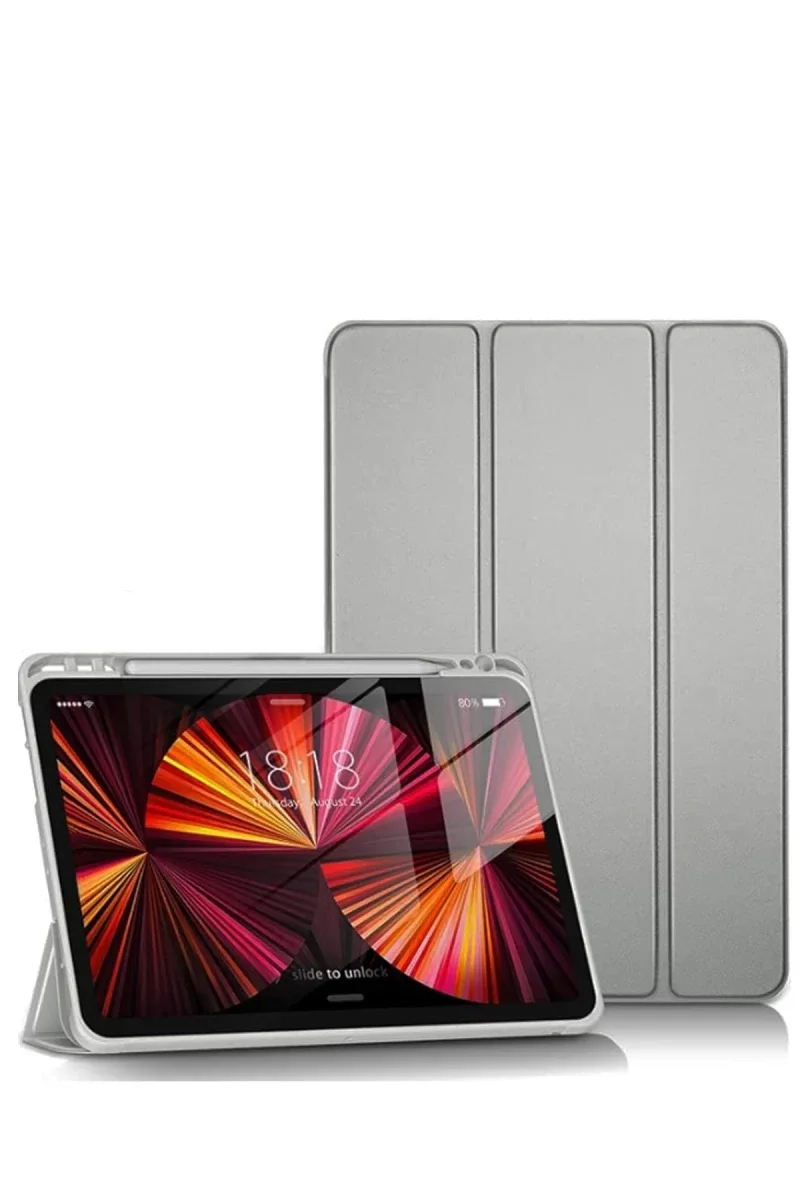 Apple iPad Pro 11 (2024) Kılıf Tablet Smart Kılıf - Gri