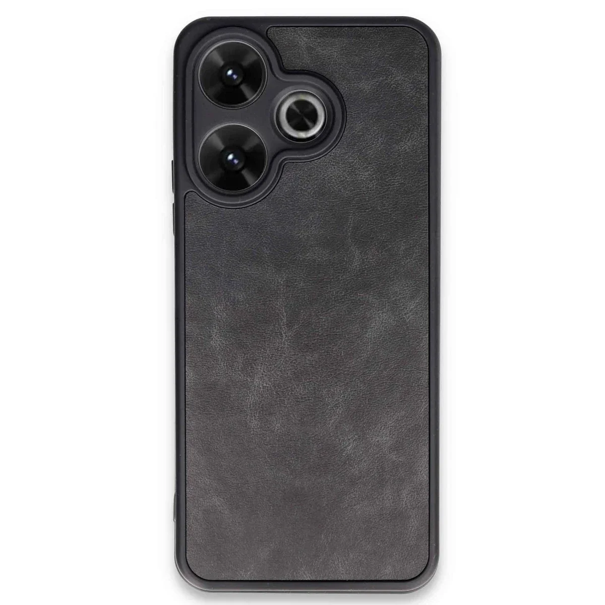 Xiaomi Redmi 13 4G Kılıf Aras Deri Kapak - Siyah