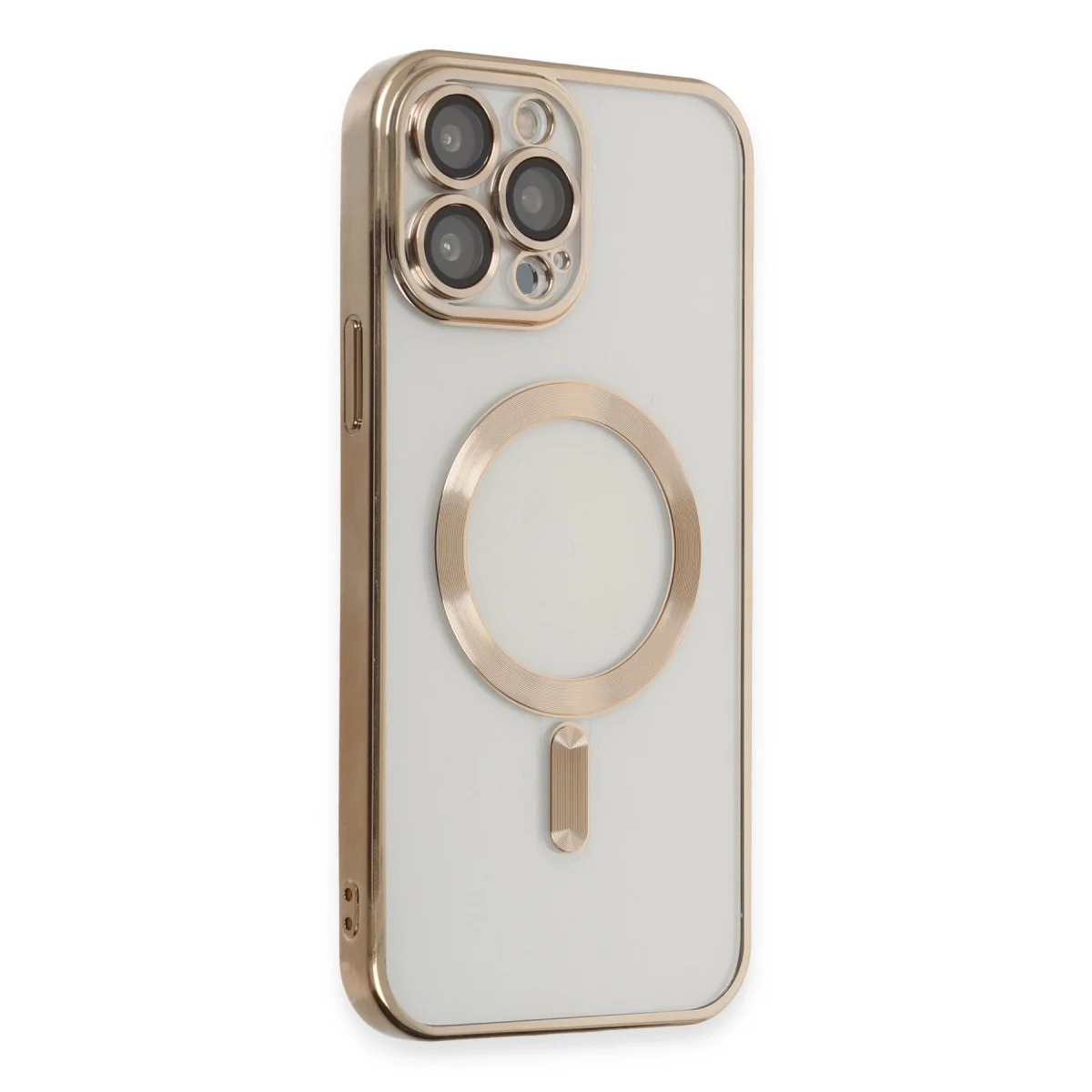 Apple İphone 15 Pro Kılıf Kross Magneticsafe Kapak - Gold görsel 2