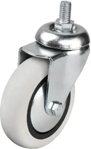 352 - 75x25 mm PVC Makaralı Vidalı Teker 4 Adet