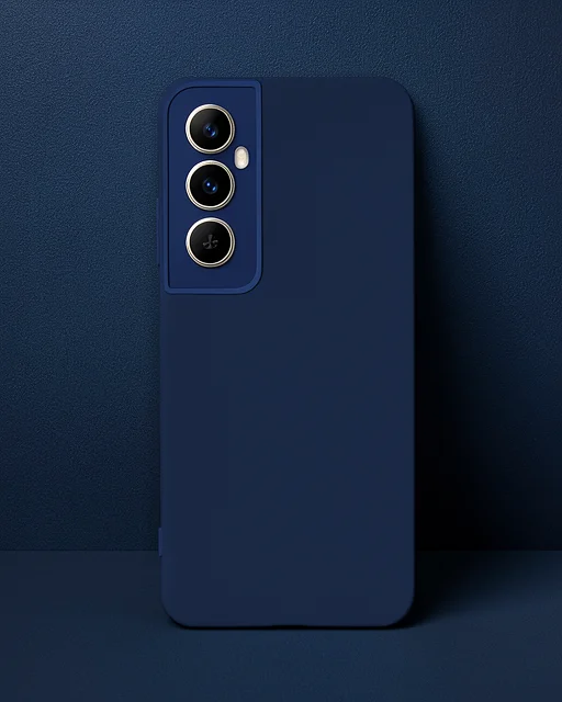 Realme C65 Kılıf First Silikon - Lacivert