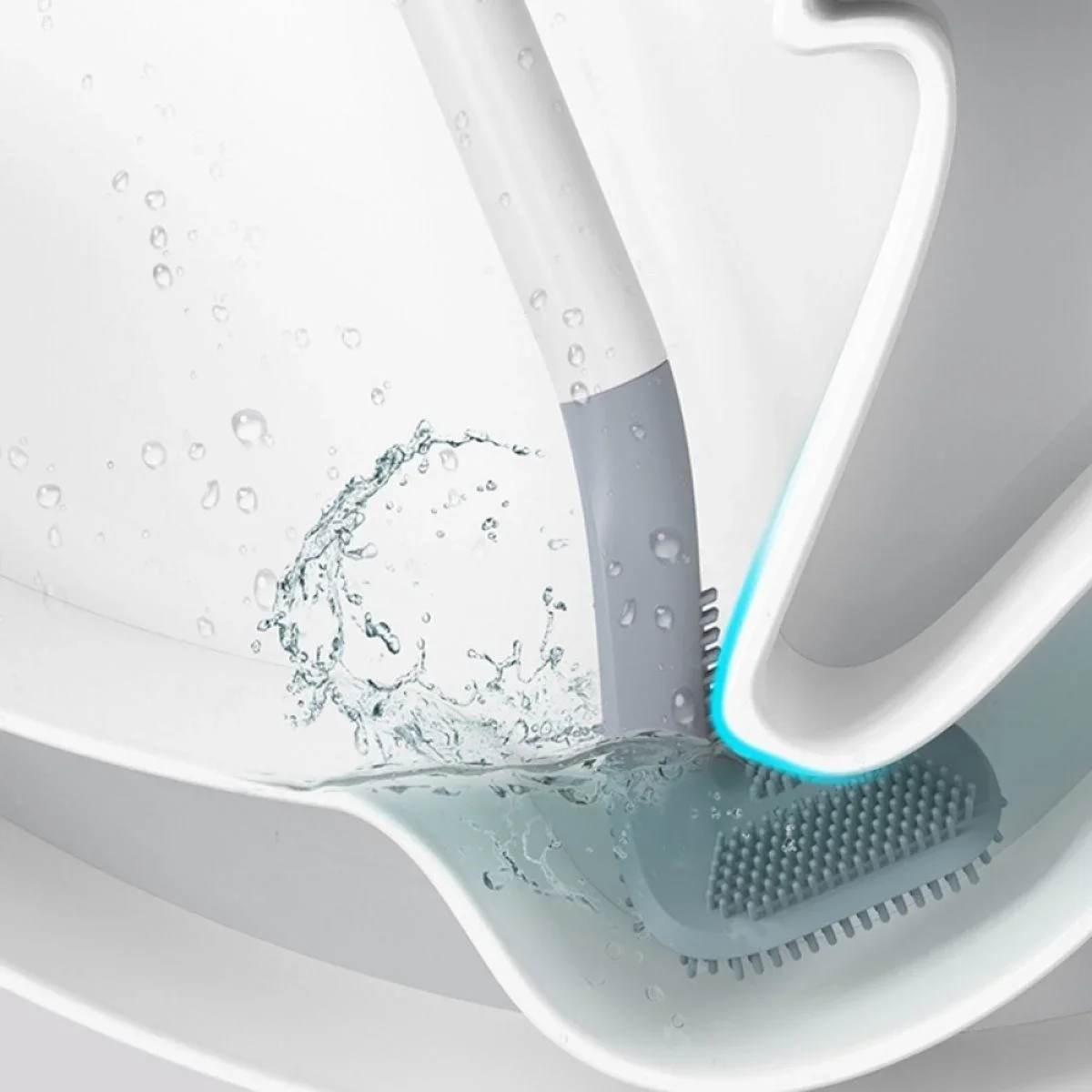 Golf Tasarımlı Silikon WC Klozet Mutfak Tezlik Fırçası Kanca Hediyeli görsel 2