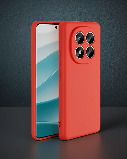 Xiaomi Redmi Note 14 Pro 5g Kılıf Nano İçi Kadife Silikon - Kırmızı