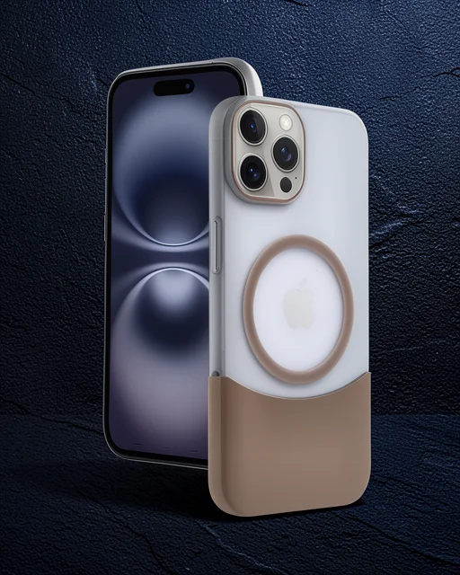Joko Apple İphone 15 Pro Max Velar Magsafe Kapak - Çöl Titanyum