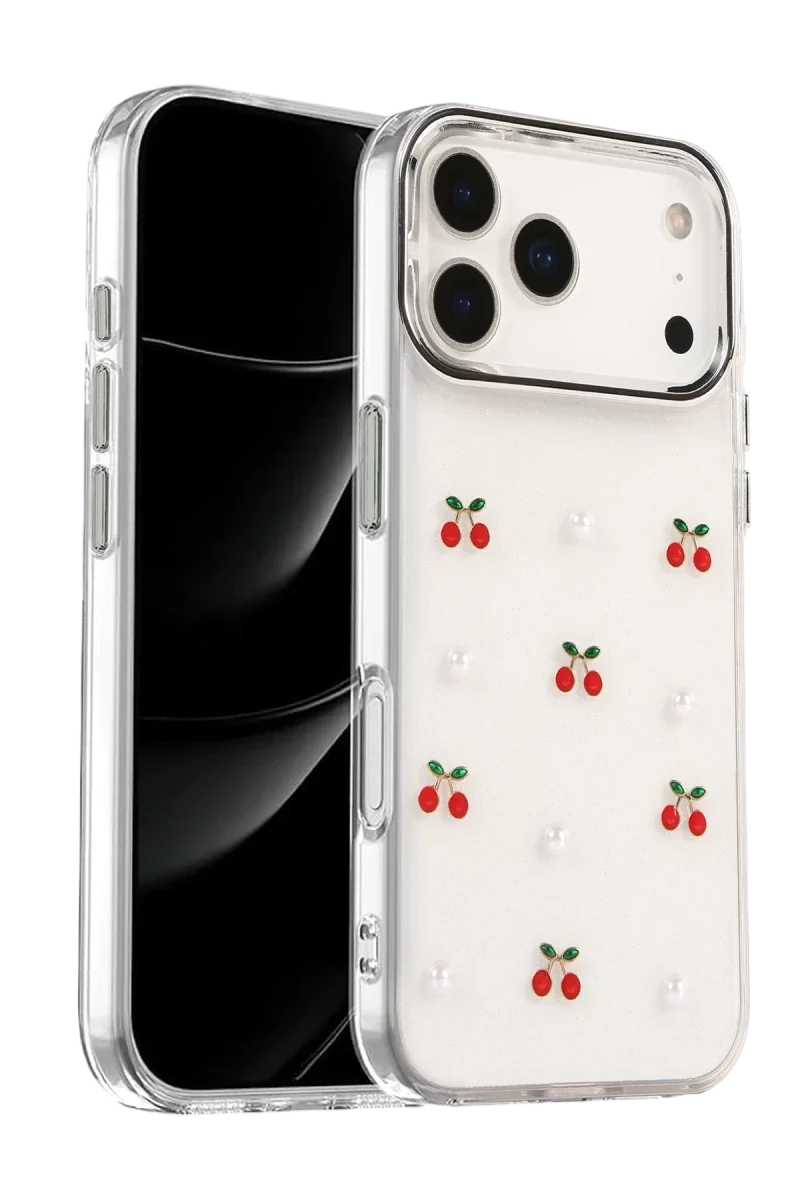 Apple iPhone 17 Pro Max Fiyonk Desenli Kapak - Desen 9