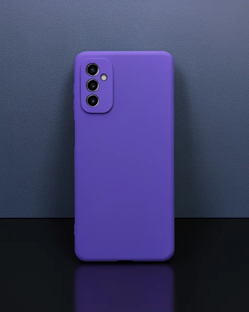 Samsung Galaxy M52 5g Kılıf Nano İçi Kadife Silikon - Mor