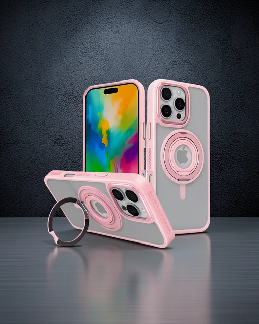 Joko Apple İphone 16 Pro Banza Magsafe Standlı Kapak - Pembe