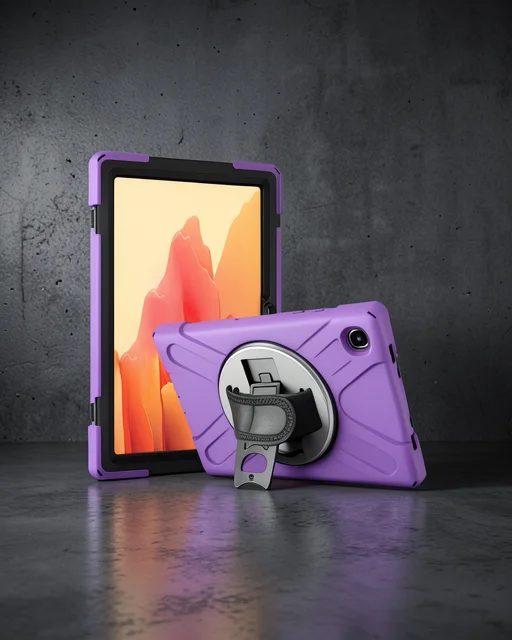 Samsung Galaxy T500 Tab A7 10.4 Kılıf Amazing Tablet Kapak - Mor