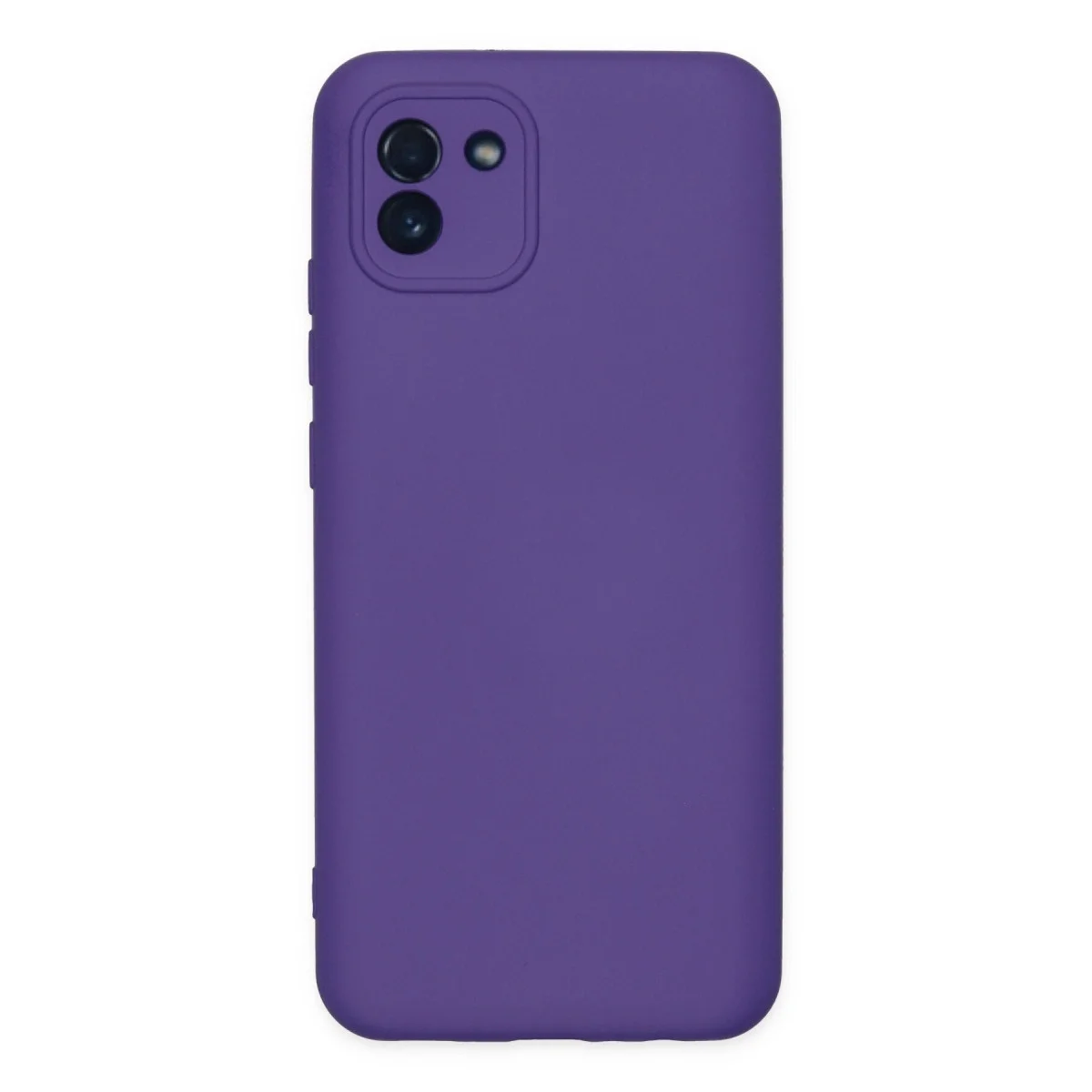 Samsung Galaxy A03 Kılıf Nano İçi Kadife Silikon - Mor