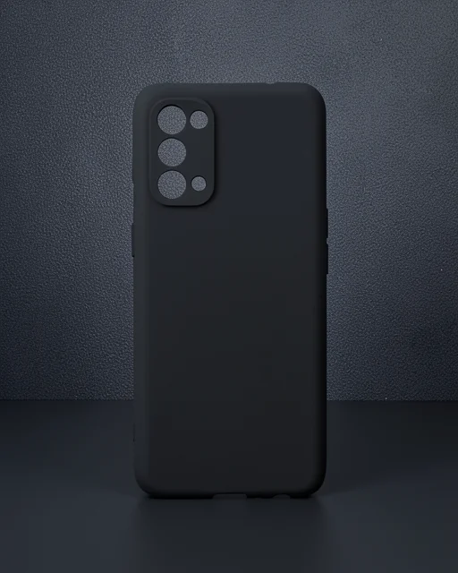 Oppo Reno 5 Pro Kılıf First Silikon - Siyah