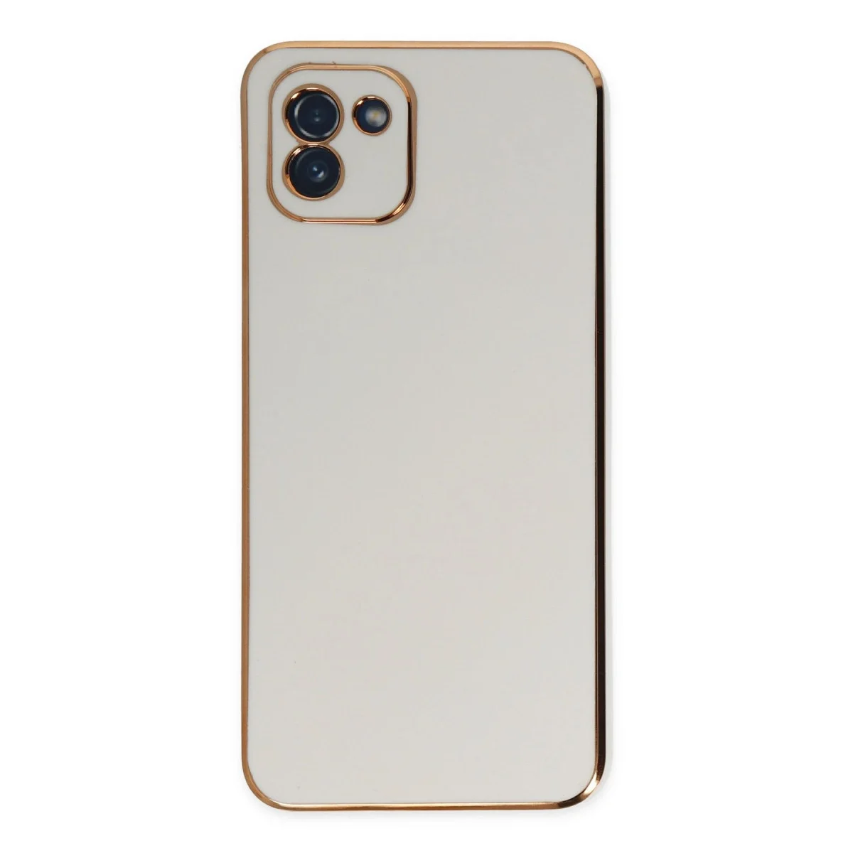 Samsung Galaxy A03 Kılıf Volet Silikon - Beyaz görsel 2