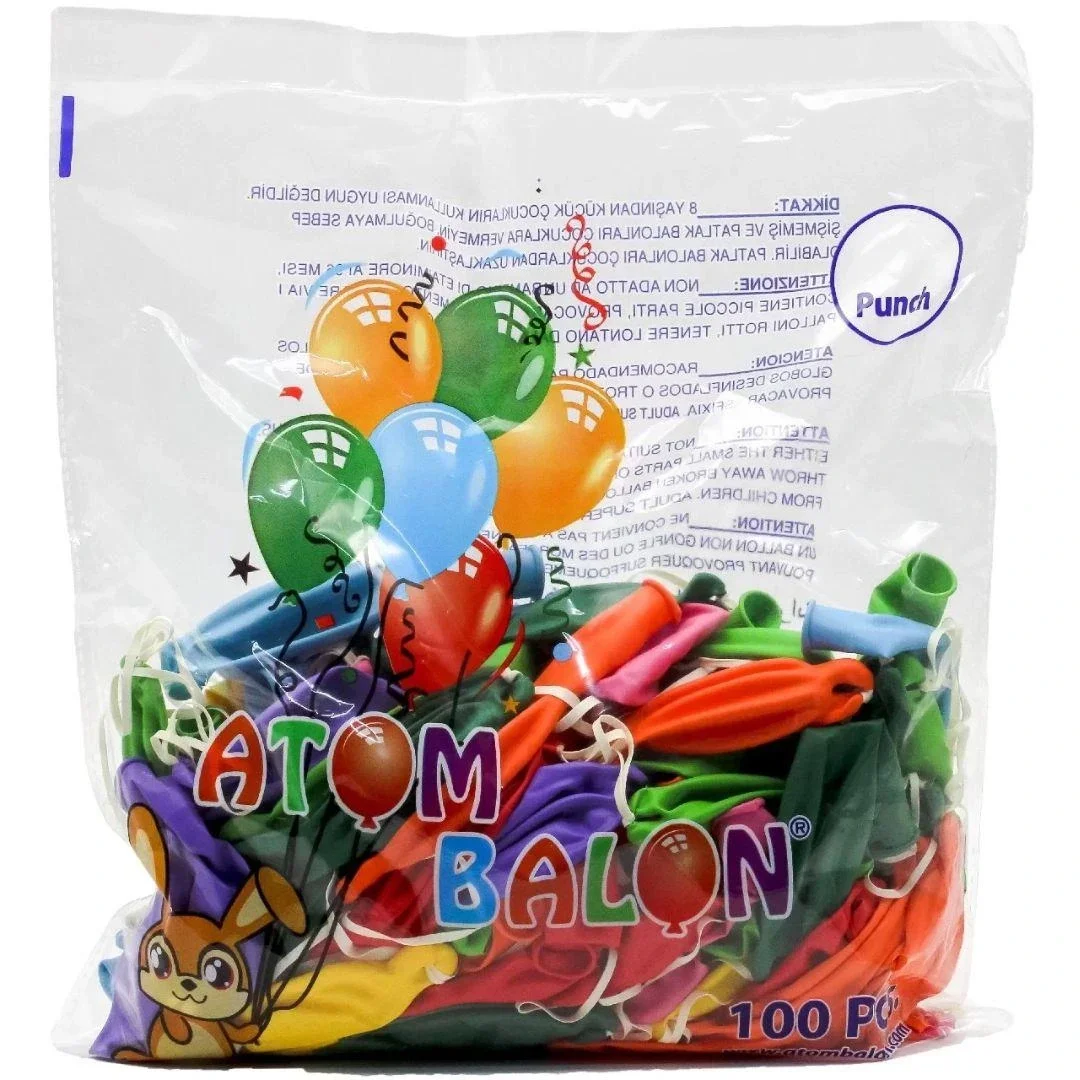 Lastikli Balon ( 100'lü) görsel 2