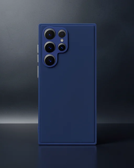 Samsung Galaxy S22 Ultra Kılıf Montreal Silikon Kapak - Lacivert