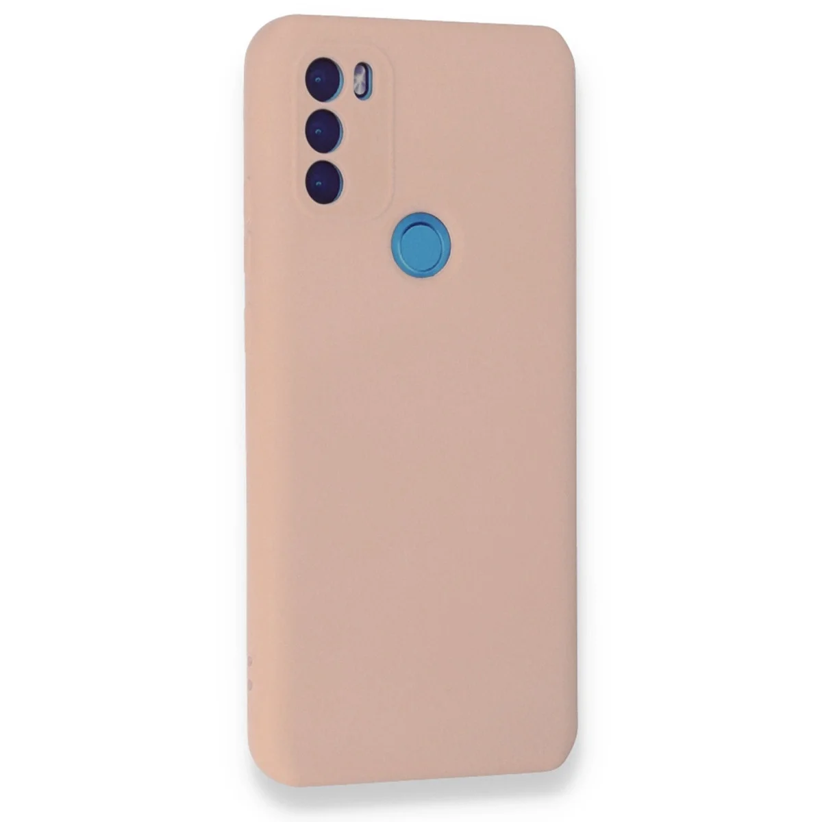 General Mobile Gm 21 Plus Kılıf Nano İçi Kadife Silikon - Pudra görsel 2