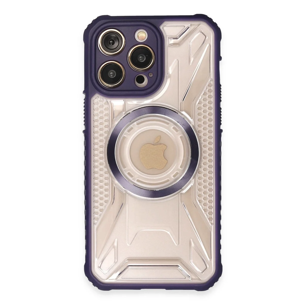 Apple İphone 13 Pro Max Kılıf Prag Magneticsafe Kapak - Derin Mor