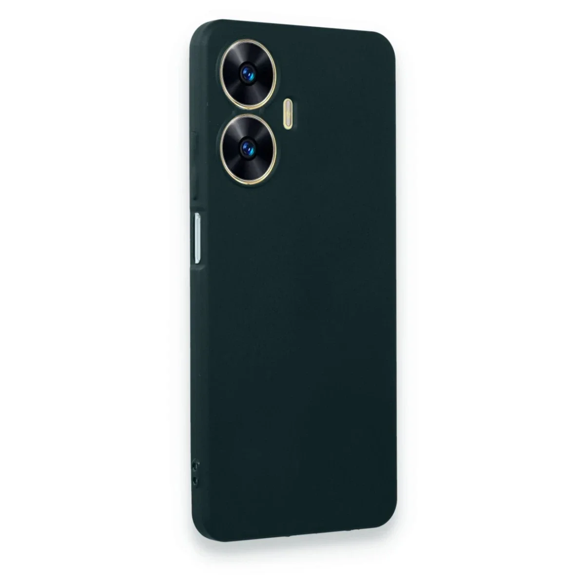Realme C55 Kılıf First Silikon - Koyu Yeşil görsel 2