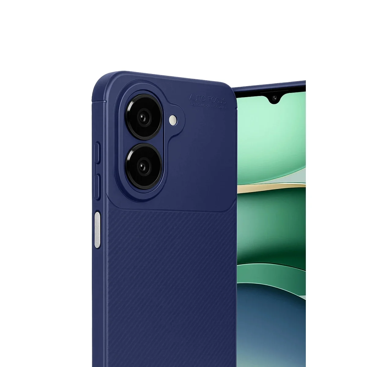 Samsung Galaxy A07 4g Auto Focus Karbon Kapak - Lacivert görsel 4