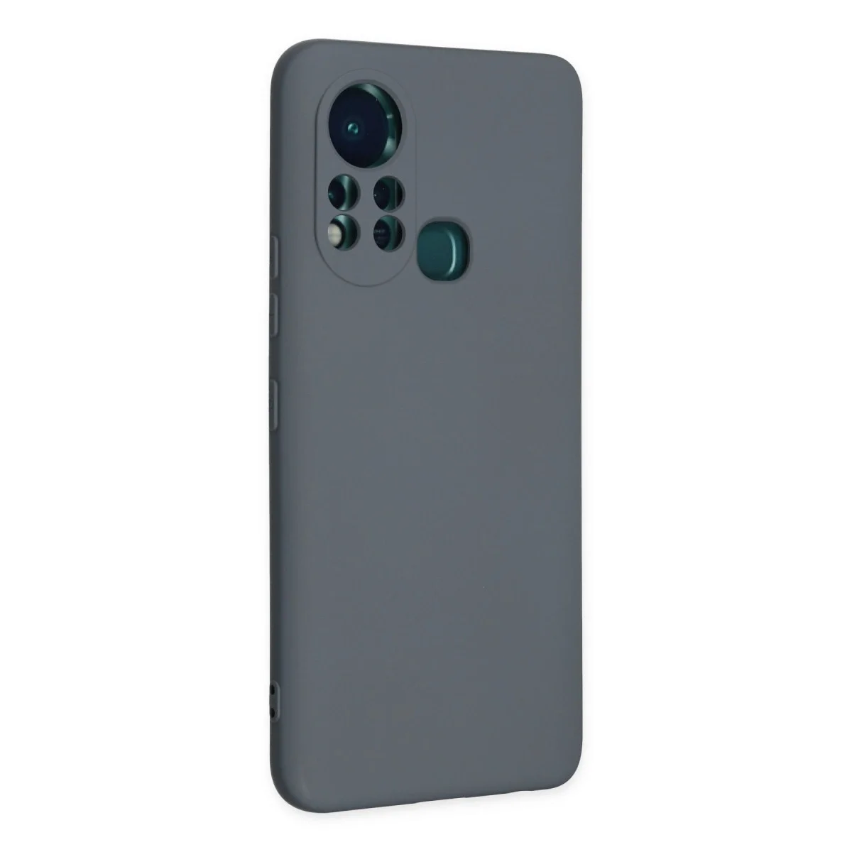 İnfinix Hot 11s Kılıf Nano İçi Kadife Silikon - Gri görsel 2