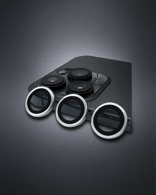 Apple İphone 14 Pro Max Raze Metal Kamera Lens - Gümüş