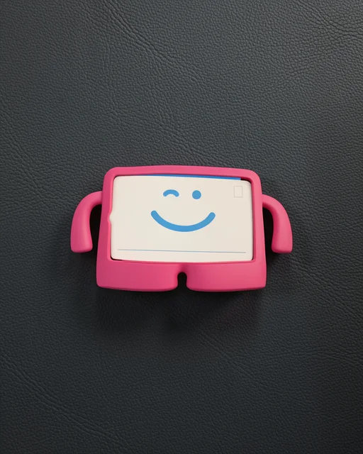 Apple İpad 4 9.7 Kılıf Karakter Tablet Silikon - Pembe